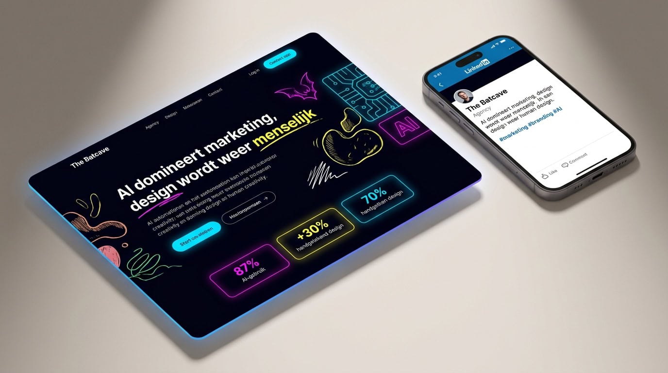 AI domineert marketing en design – The Batcave