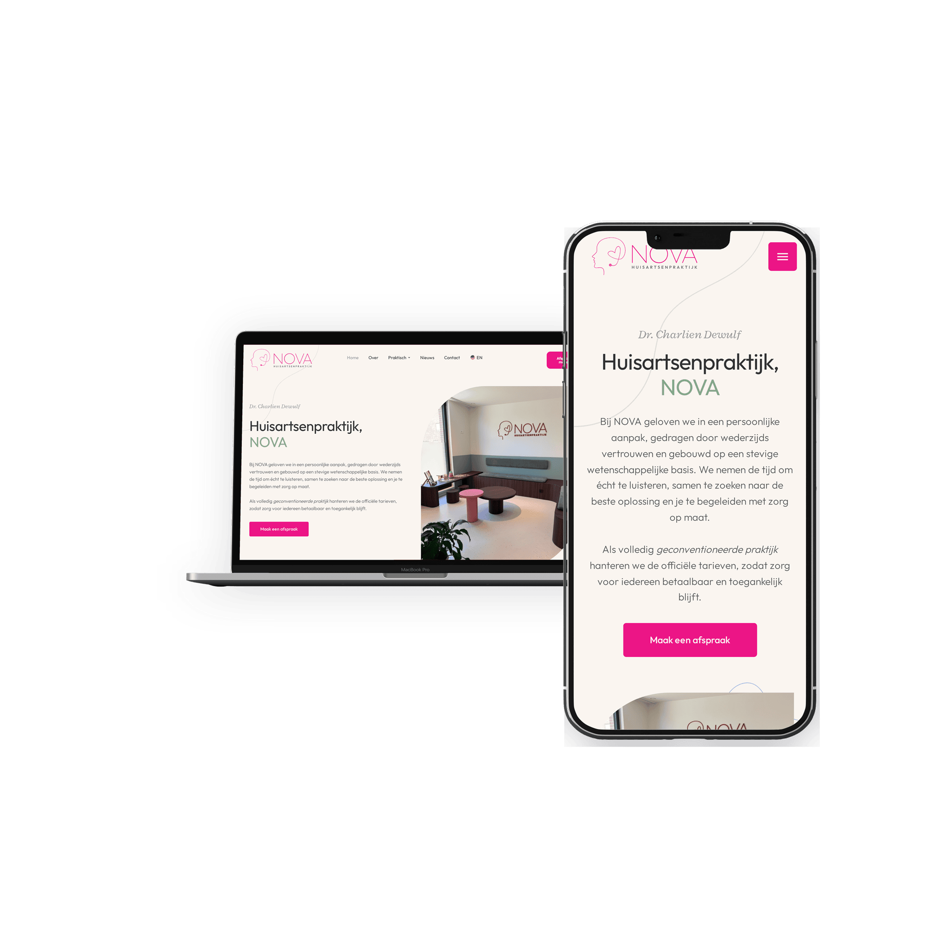 Merkontwerp voor Huisartsenpraktijk Nova door The Batcave